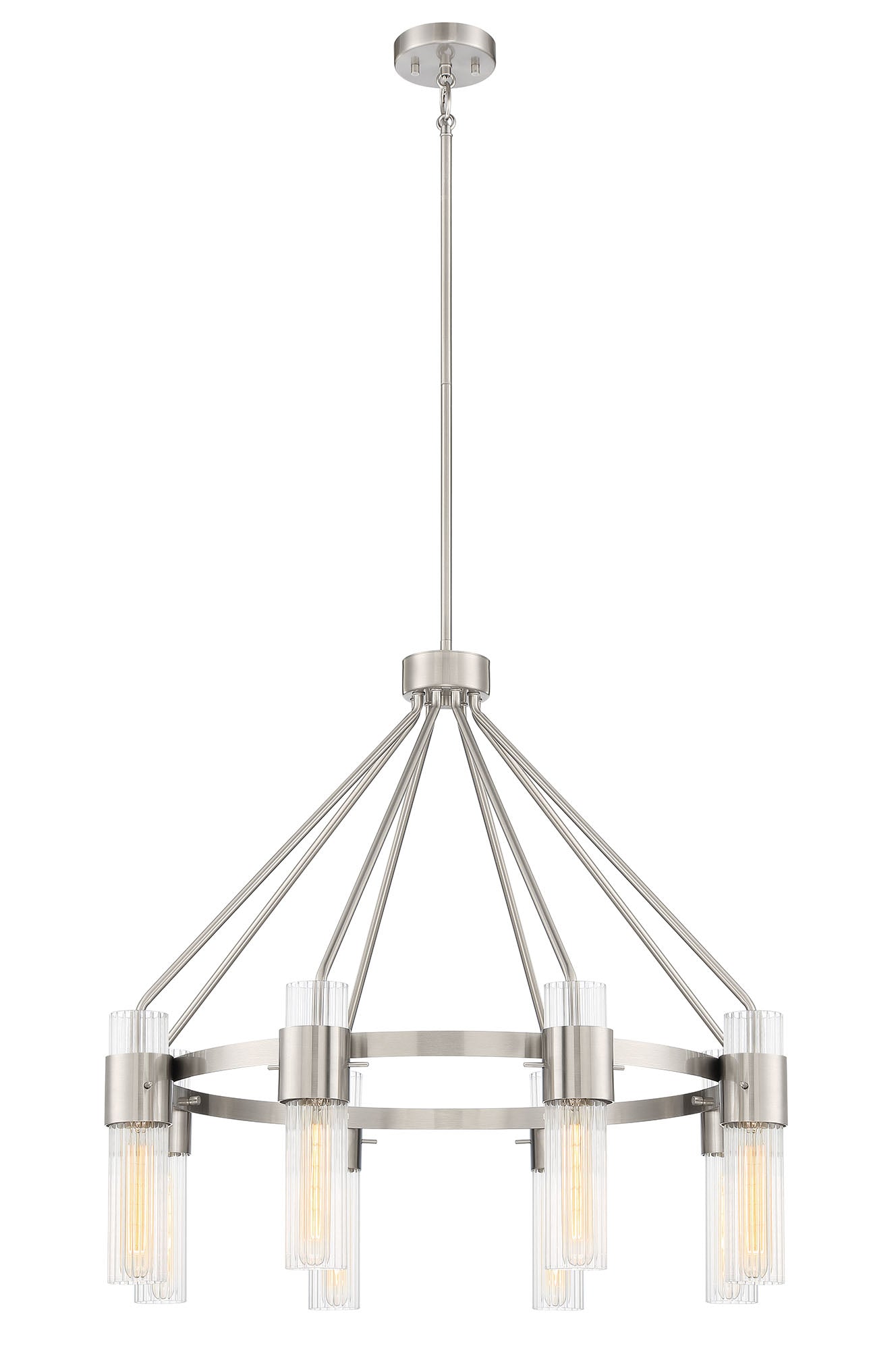 ML-TH-Glass Cylinder Chandelier