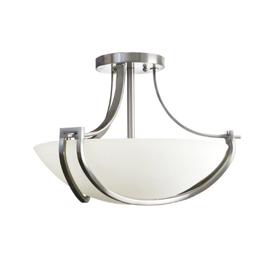 ML-TH-3 Light Modern Frosted Glass Ceiling Mount-Metal Artwork