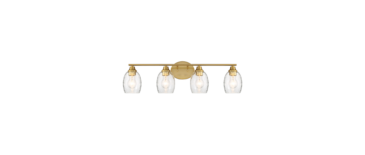 ML-TH-Clear Water Stone Glass Vanity-Brass