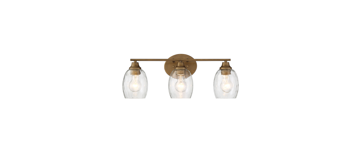 ML-TH-Clear Water Stone Glass Vanity-Brass
