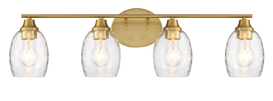 ML-TH-Clear Water Stone Glass Vanity-Brass