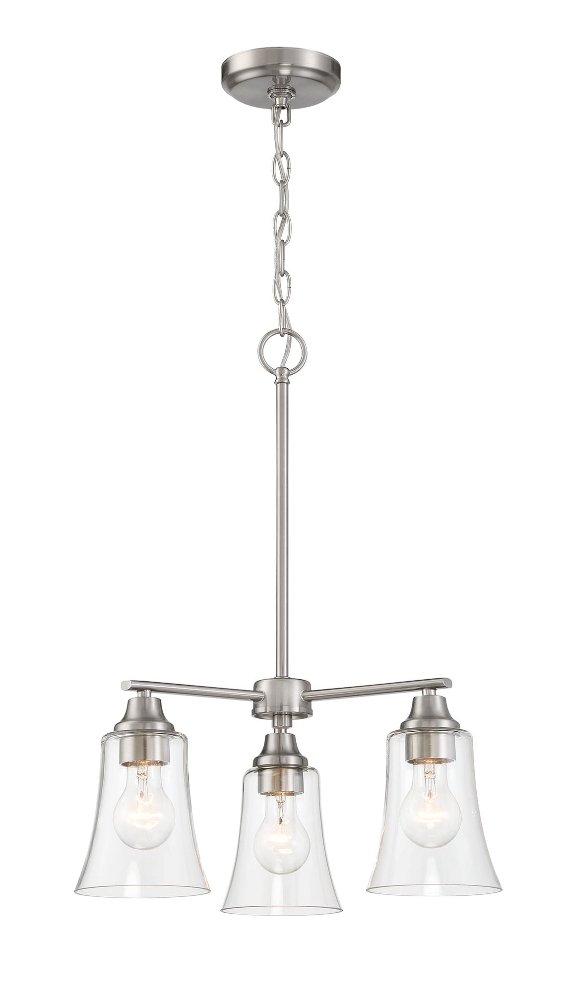 ML-TH-Clear Bell Glass Chandelier